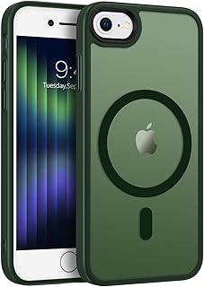 BENTOBEN iPhone 7/8/SE(2020)/SE(2022) Case, Compatible with MagSafe, Magnetic Translucent Matte Slim Shockproof Women Men Protective Case Cover for iPhone 7/8/SE(2020)/SE(2022) 4.7-Inch, Green